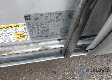 2013 Buick Enclave Convenience from USA, damaged, VIN 5GAKRBKD3DJ259500